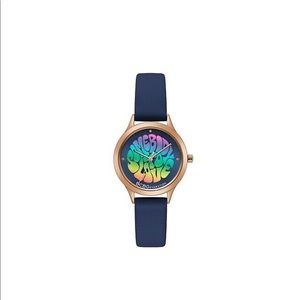 BCBGeneration Rose Gold Blue Strap Watch (BCBG)